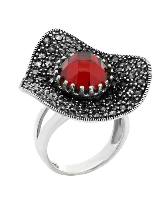 Silverline Ring with Zircon made of Silver