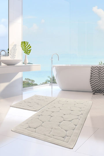 L'Essentiel Maison Badematten Baumwoll Ecru 2 Stück L'Essentiel Maison Badematten Baumwoll Ecru 2 Stück