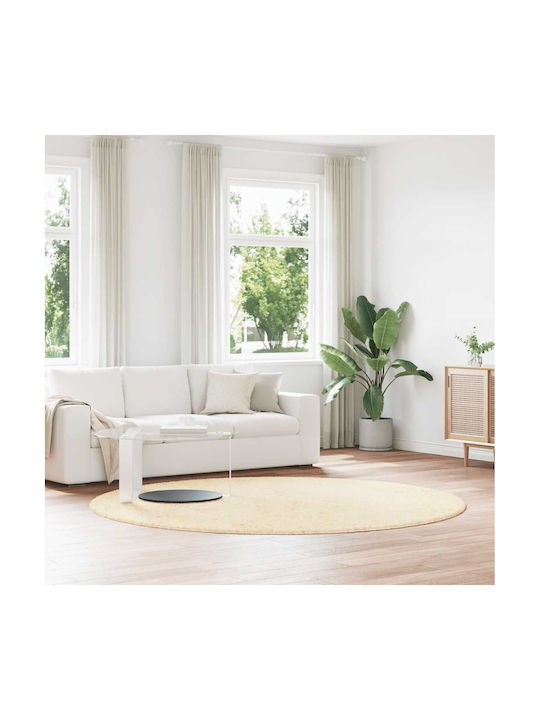 vidaXL Anti-slip Rug Rectangular Shaggy Cream
