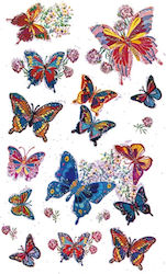 bsb Glitter Flower Stickers 1 Sheet