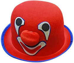 Happy Clown Carnival Hat Red