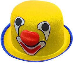 Happy Clown Carnival Hat Yellow