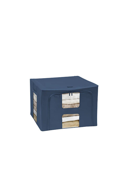 General Trade Fabric Storage Box with Lid Blue 50x40x34cm 1pcs