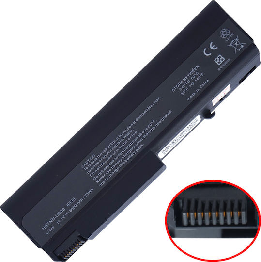 Kompatible Batterie für HP EliteBook / ProBook HP EliteBook 8440p, 8440w, ProBook 6555b mit 6600mAh