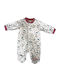 Sweet Baby Baby Bodysuit Long-Sleeved Velvet White