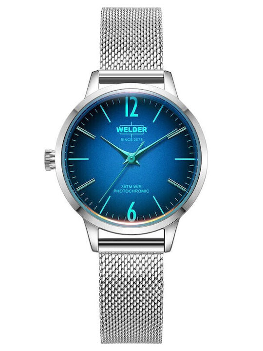 Welder Γυναικείο Ρολόι 28mm Μπαταρίας με Πράσινο Μεταλλικό Μπρασελέ