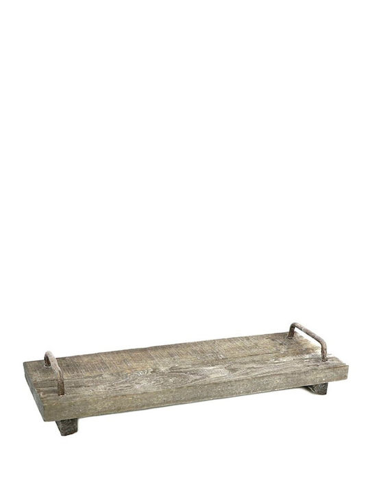 Atmosphera Lemnos Dreptunghiular Tavă de Servire cu Mânere în Culoare Gri 40x14x4cm 012.861933126 1buc