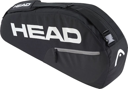 Head Base S Τσάντα Ώμου / Χειρός Τένις 3 Ρακετών Μαύρη