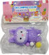 Antistress Quetsch Squishy Pon Pon Hase Lila 8x4,5cm
