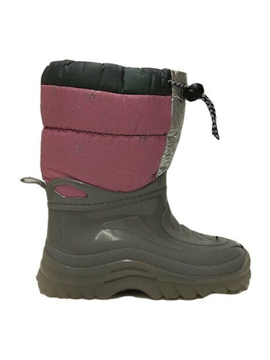 Adam's Shoes Παιδικές Γαλότσες Γκρι