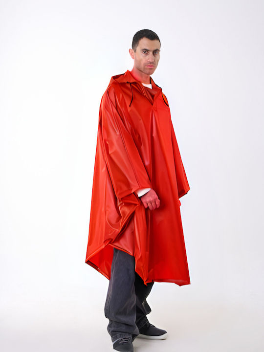 Αδιάβροχο Πόντσο Ανδρικό Anorak Jumper Κόκκινο