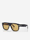 Tom Ford Icon Ochelari De Soare Pentru Bărbați Cu Ramă Neagră Din Plastic Și Lentile Galbene Degrade FT1201 01E