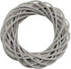 Jk Home Décor White Wicker Wreath 20cm