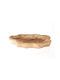 Paulownia Dekorative Platte Rund Beige 1Stück 33x33cm