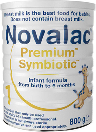 Novalac Мляко на Прах Premium Symbiotic 1 за 0m++ Месеца 800гр