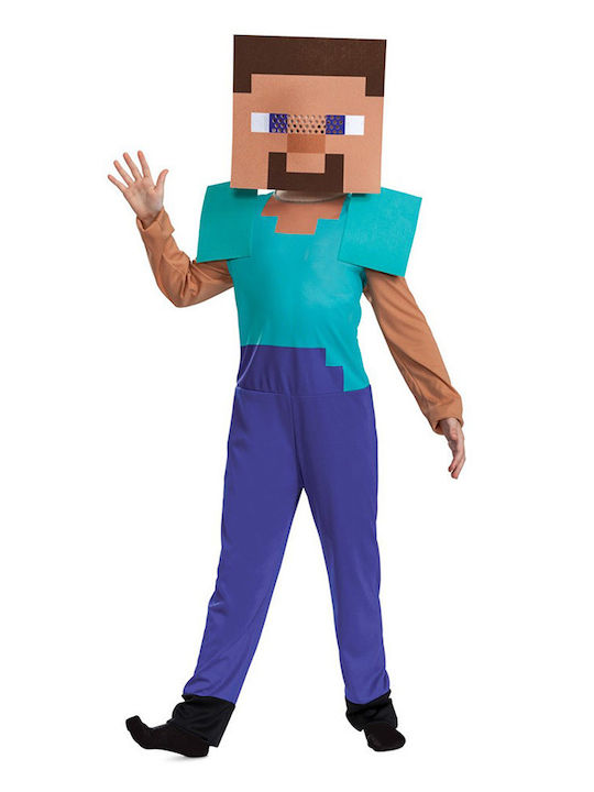 Αποκριάτικη Παιδική Στολή Minecraft MINECRAFT STEVE BASIC Αποκριάτικη Παιδική Στολή Minecraft MINECRAFT STEVE BASIC