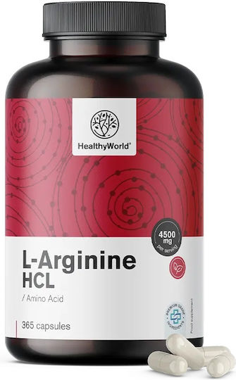 Healthy World L-arginine Hcl 400mg 180 Capsules