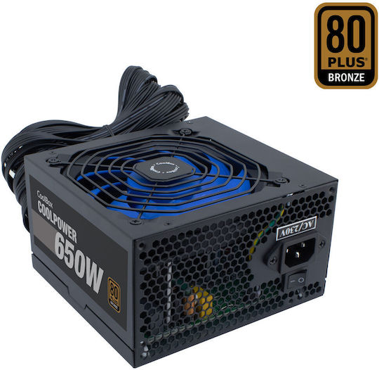 CoolBox 650W Schwarz Computer-Netzteil Voll verkabelt 80 Plus Bronze