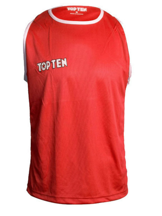 Top Ten Ανδρική Κοντομάνικη Μπλούζα TPN-1929-TS-RD για Boxing Κόκκινη