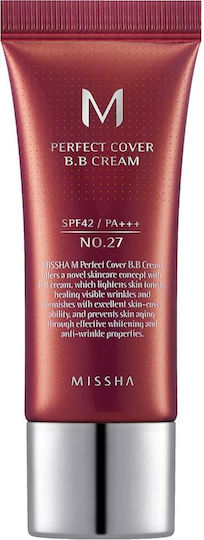 Missha Perfect Cover BB Light Κρέμα Προσώπου Ημέρας με SPF42 για Ενυδάτωση & Ατέλειες με Υαλουρονικό Οξύ & Κολλαγόνο 20ml
