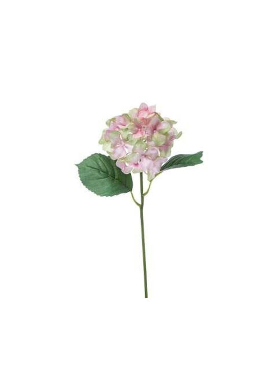 Stoff-Hortensie 57cm A22092 Rosa-Grün