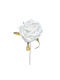 Fabric Rose Wire 6cm A20555 White