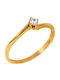 Tasoulis Jewellery Collection Μονόπετρο από Χρυσό 14K