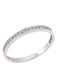 Ring with Zircon made of White gold 14K
