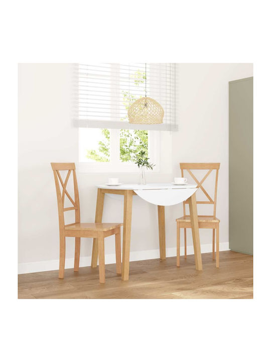 Dining Room Wooden Chair Coffee 42.5x53.5x94cm 2pcs