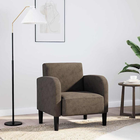Armchair Made of Dark Gray Artificial Leather 69x67x70cm