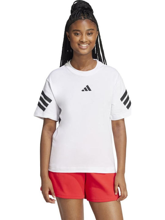 adidas Future Icons 3-Stripes T-Shirt Λευκό