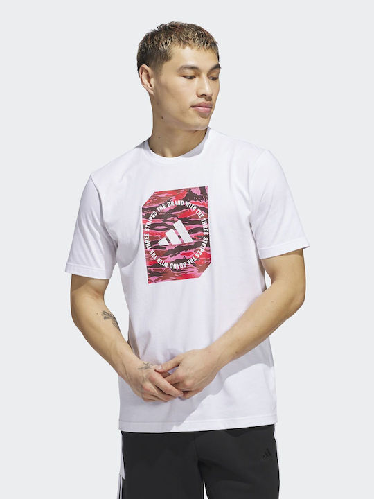 adidas Camo T-shirt Λευκό