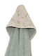 Baby Oliver Baby Hooded Bath Towel Multicolour 75x75cm