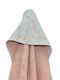 Baby Oliver Baby Hooded Bath Towel Multicolour 75x75cm