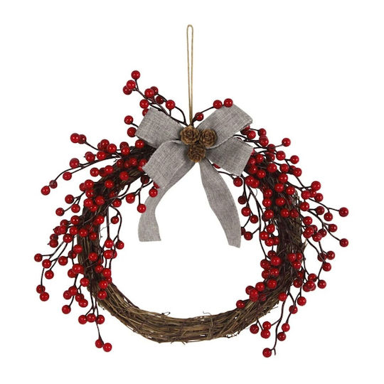 Crăciun Decorativ Coroană de flori cu Diametru 40cm.