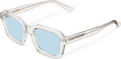 Meller Nayah Sunglasses Transparent with Acetate Frame & Light Blue Lens