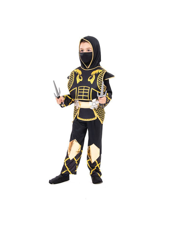 Kids Carnival Costume Golden Ninja