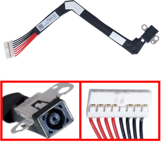 Βύσμα Τροφοδοσίας Dc Power Jack Socket Laptop Msi Ms-1571 Creator Z16 A11uet A11ue Creator Z16 Hiroshi Ms-1572 Z16 A12uet K1g-3008067-v03 Καλωδιοταινία 17cm 8pins Κωδ.31046