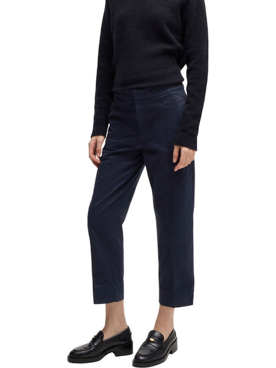 Damen Stoff Hose Dark Blue