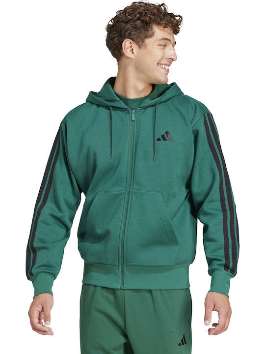 adidas M 3s Sweatshirt mit Kapuze Green