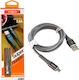 Moxom Geflochten USB 2.0 auf Micro-USB-Kabel Gray 1m 1Stück