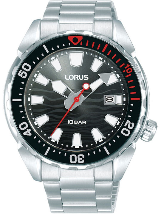 Lorus Sports Ανδρικό Ρολόι Μπαταρίας με Ασημί Μ...