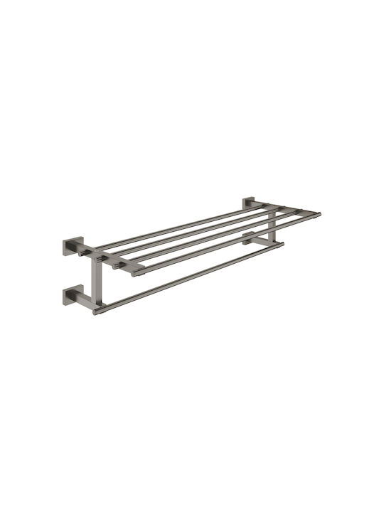 Grohe Essentials Cube Ράγα Μπάνιου 4 Θέσεων Επιτοίχια με Βίδες Μαύρη