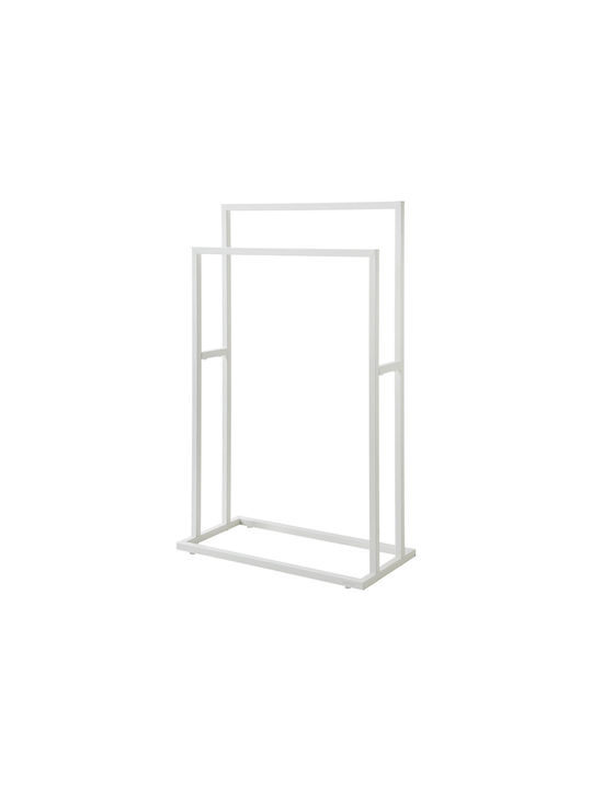 Sealskin Carre Single Wall-Mounted Bathroom Freestanding Towel Rack ​48x24cm White