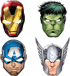 Χάρτινες Μάσκες Mighty Avengers 6 Τεμ Χάρτινες Μάσκες Mighty Avengers 6 Τεμ