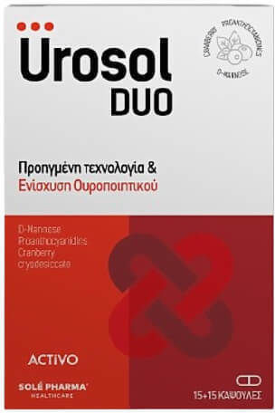 Activo Urosol Duo Besondere Nahrungsergänzungsmittel 30 Kapseln