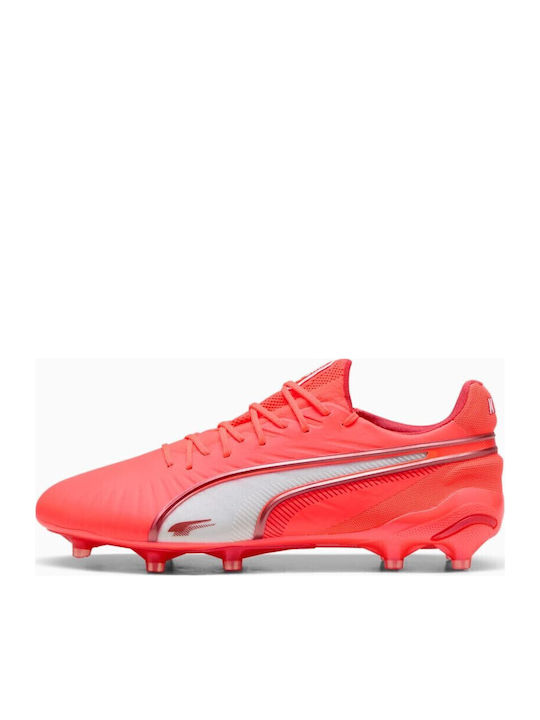 PUMA King Ultimate Pantofi de Fotbal cu crampoane Roșii