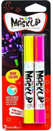 Vopsea de Față Maskup 2 buc Neon-metalic Galben-fuchsia