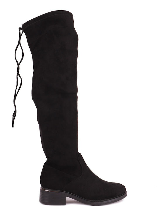 Damenstiefel Über dem Knie Schwarz