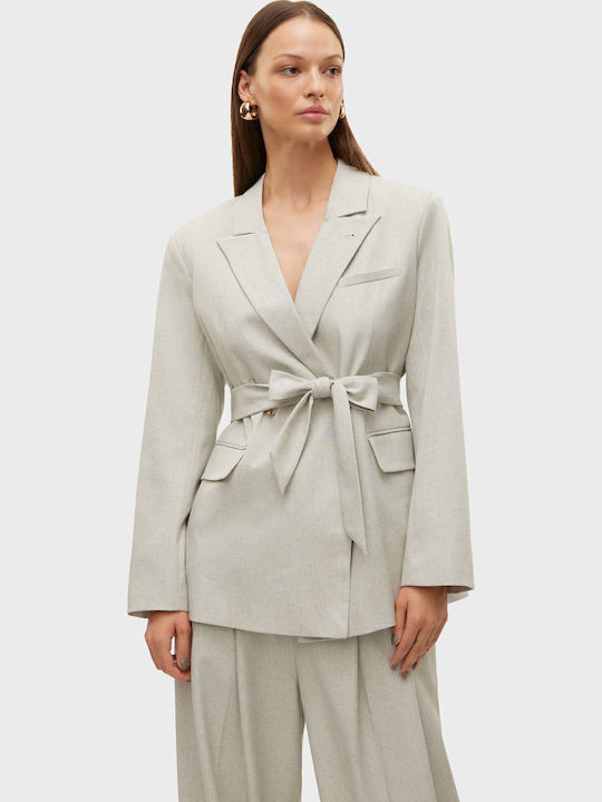 Vero Moda Женски Сако Light Grey Melange